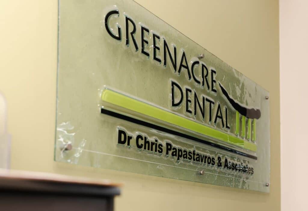 Old signage Greenacre Dental Surgery