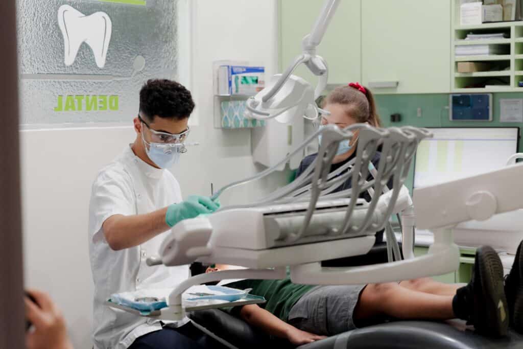 Shehab Haitham Omar Working on a child patient Greenacre Dental
